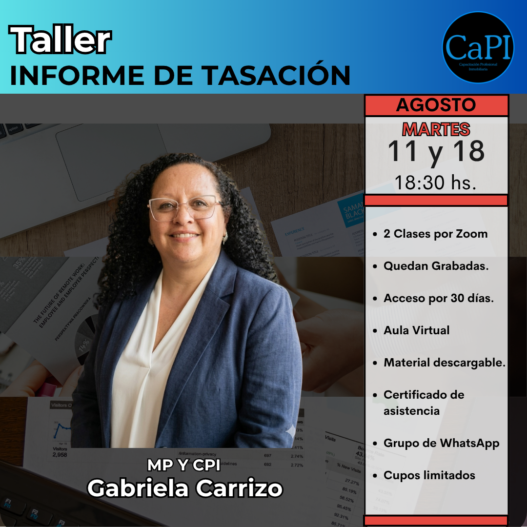 Taller Informe de Tasación